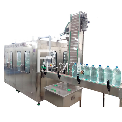 3L / 5L/10L 1プラスチック1000BPH 7.5KWに付きミネラルびんの充填機ライン純粋な水3