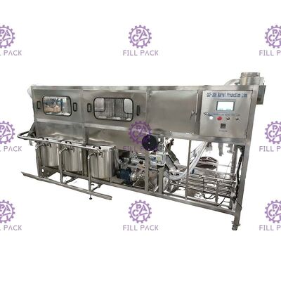 300BPH自動プラスチックびん3のガロン18.9Lのペットボトル ウォーター満ちるおおう機械