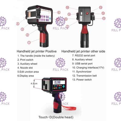 日付およびバッチ印刷用のポータブル コード プリンタ ハンドヘルド インクジェット コーディング マシン